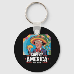 Funny Trump Shirt America's Gulf Est 2025 Trump Me Key Ring