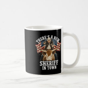 Funny Trump Shirt Cowboy Trump Merchandise Us Flag Coffee Mug