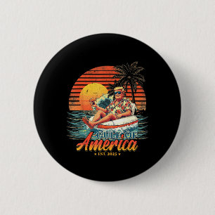 Funny Trump Shirt Gulf Of Us America 2025 Funny Gr 6 Cm Round Badge