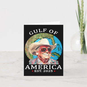 Funny Trump Shirt Gulf Of Us America Est 2025 1 Card