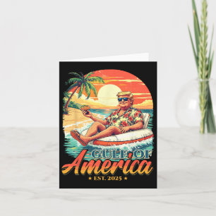 Funny Trump Shirt Gulf Of Us America Est 2025 1 Card