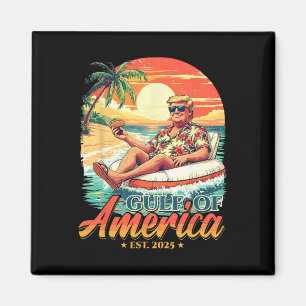 Funny Trump Shirt Gulf Of Us America Est 2025 1 Magnet