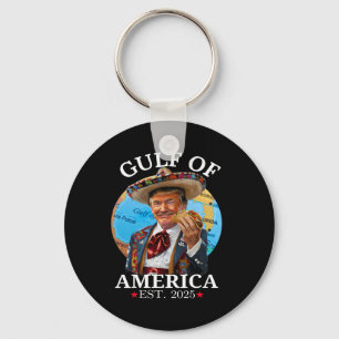 Funny Trump Shirt Gulf Of Us America Est 2025 3 Key Ring