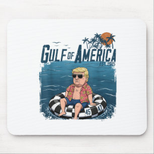 Funny Trump Shirt Gulf Of Us America Est 2025 4th Mouse Pad