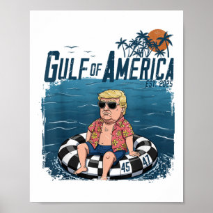 Funny Trump Shirt Gulf Of Us America Est 2025 4th Poster