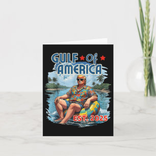 Funny Trump Shirt Gulf Of Us America Est 2025  Card