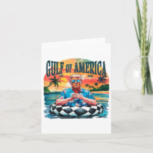 Funny Trump Shirt Gulf Of Us America Est 2025 Card