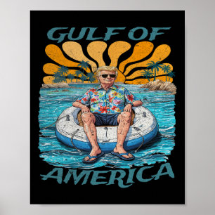 Funny Trump Shirt Gulf Of Us America Funny Kawaii Poster