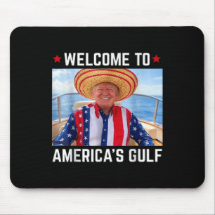 Funny Trump Shirt Gulf Of Us America Trump America Mouse Pad