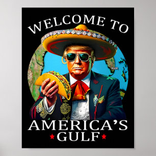 Funny Trump Shirt Nacho Gulf No More Trump Merchan Poster