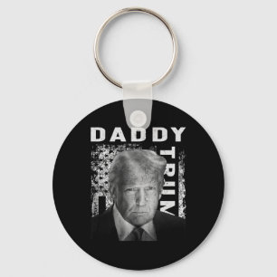 Funny Trump Shirts Daddy's Home Design Men Women  Key Ring