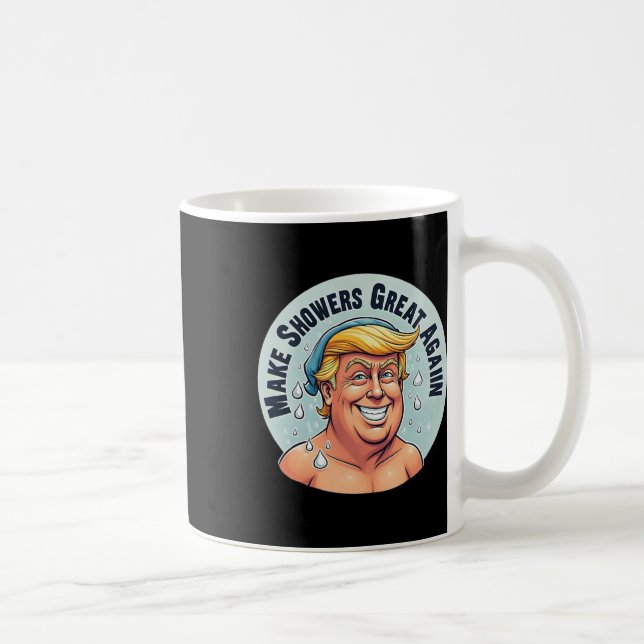Funny Trump Shower Grear Again  Coffee Mug (Right)