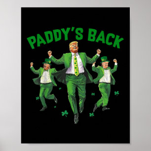 Funny Trump St Patricks Day Shirt Paddys Home Poster