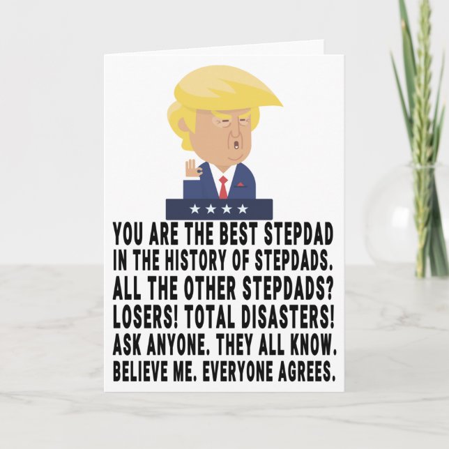 Funny Trump Stepdad Card (Front)