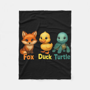 Funny Trump Subtle Fox Duck Turtle Cute Animal 1 Fleece Blanket