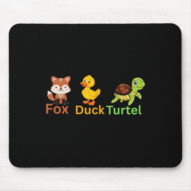 Funny Trump Subtle Fox Duck Turtle Cute Animal 1  Mouse Pad (Front)