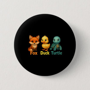 Funny Trump Subtle Fox Duck Turtle Cute Animal 2  6 Cm Round Badge