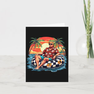Funny Trump Summer 2025 Beach Tropical Funny Trump Card