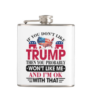 Funny  Trump Supporter Flask