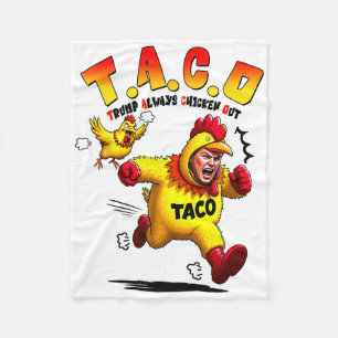 Funny Trump Taco Joke Anti Trump Protest Tee  Fleece Blanket