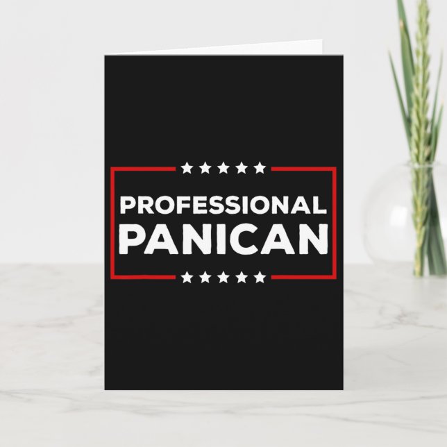 Funny Trump Tariffs Professional Panican  Card (Front)