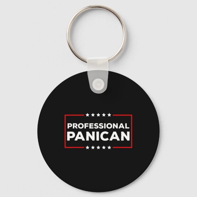 Funny Trump Tariffs Professional Panican  Key Ring (Front)