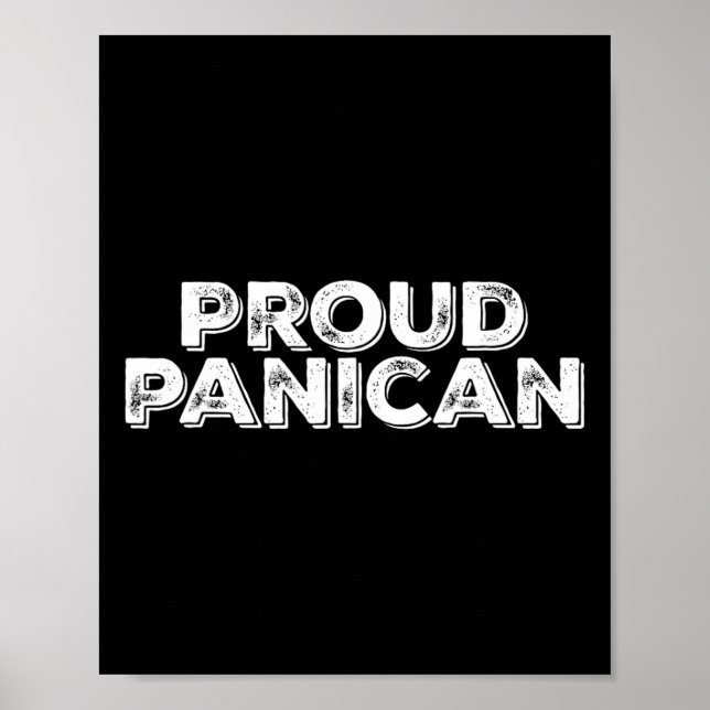 Funny Trump Tariffs Proud Panican 1  Poster (Front)