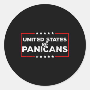 Funny Trump Tariffs Proud Panican United States Of Classic Round Sticker