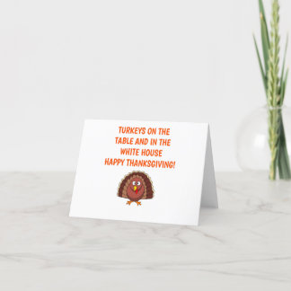 Funny Trump Thanksgiving Dinner Card