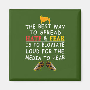 Funny Trump The Best Way to Spread Christmas BS Magnet