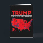 Funny Trump This Map Is Santa Approved Santa Chris Card<br><div class="desc">Funny Trump This Map Is Santa Approved Santa Christmas</div>