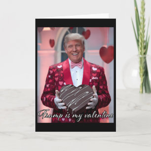 Funny Trump Valentine's Day Hugging Heart Toddler Card