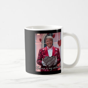 Funny Trump Valentine's Day Hugging Heart Toddler Coffee Mug