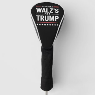 Funny Trump Vance Walz's For Trump Nebraska Golf Head Cover