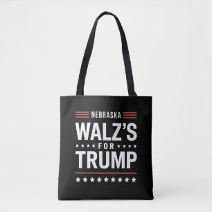 Funny Trump Vance Walz's For Trump Nebraska Tote Bag
