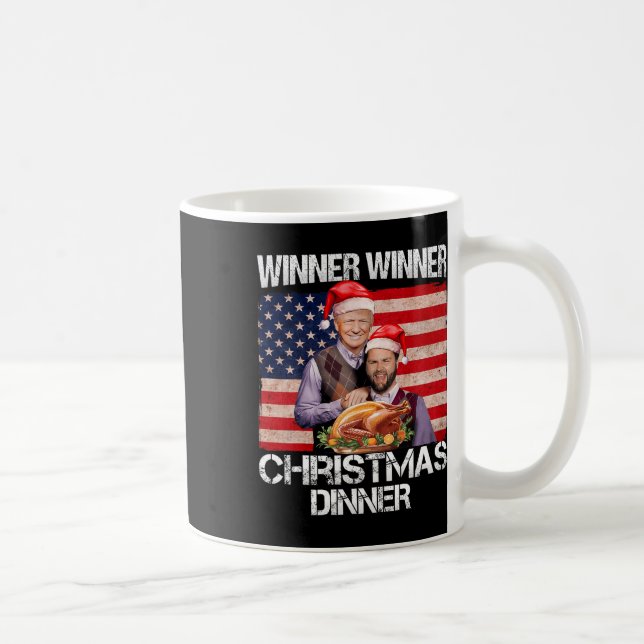 Funny Trump Vance Winner Winner Christmas Dinner S Coffee Mug (Right)