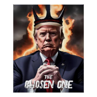 Funny Trump w/ Horns Chosen One