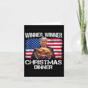 Funny Trump Winner Winner Christmas Dinner Santa A Card