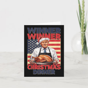 Funny Trump Winner Winner Christmas Dinner Santa A Card