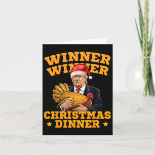 Funny Trump Winner Winner Christmas Dinner Turkey  Card