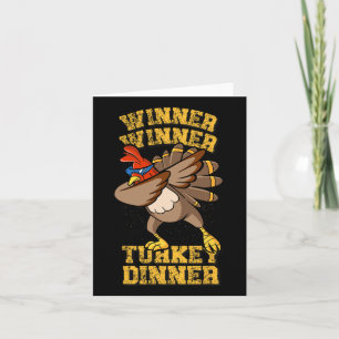 Funny Trump Winner Winner Turkey Dinner Dabbing Tu Card