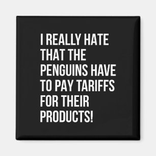 Funny Trump With Penguins Political Injustice Tari Magnet