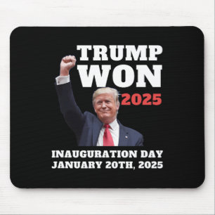 Funny Trump Won 2025 Inauguration Day Team Republi Mouse Pad