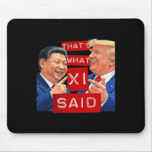 Funny Trump Xi And Trump Laughing Shirt Mouse Pad