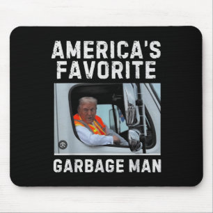 Funny Trump Xmas Gift Tee - Americas Favourite Gar Mouse Pad