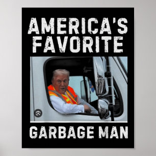 Funny Trump Xmas Gift Tee - Americas Favourite Gar Poster