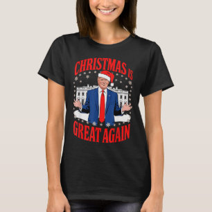 Funny Trump Xmas Pajamas Santa Trump Christmas 202 T-Shirt
