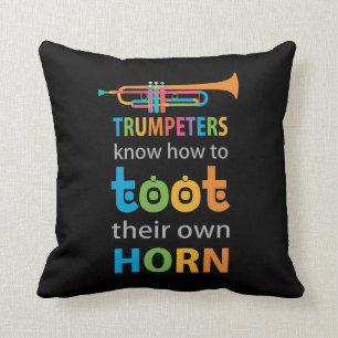Funny Trumpet Cushion
