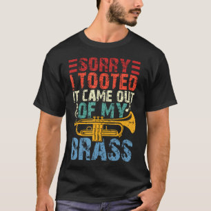 Funny Trumpet Design Men Women Band Trumpet Player T-Shirt