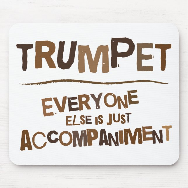 Funny Trumpet Gift Mouse Pad (Front)